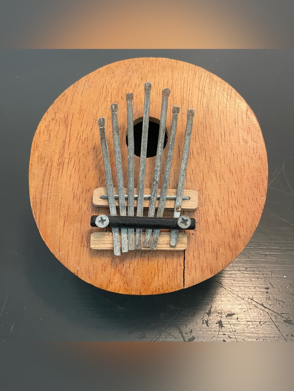 Handcrafted Wooden Kalimba Thumb Piano - Natural Wood
